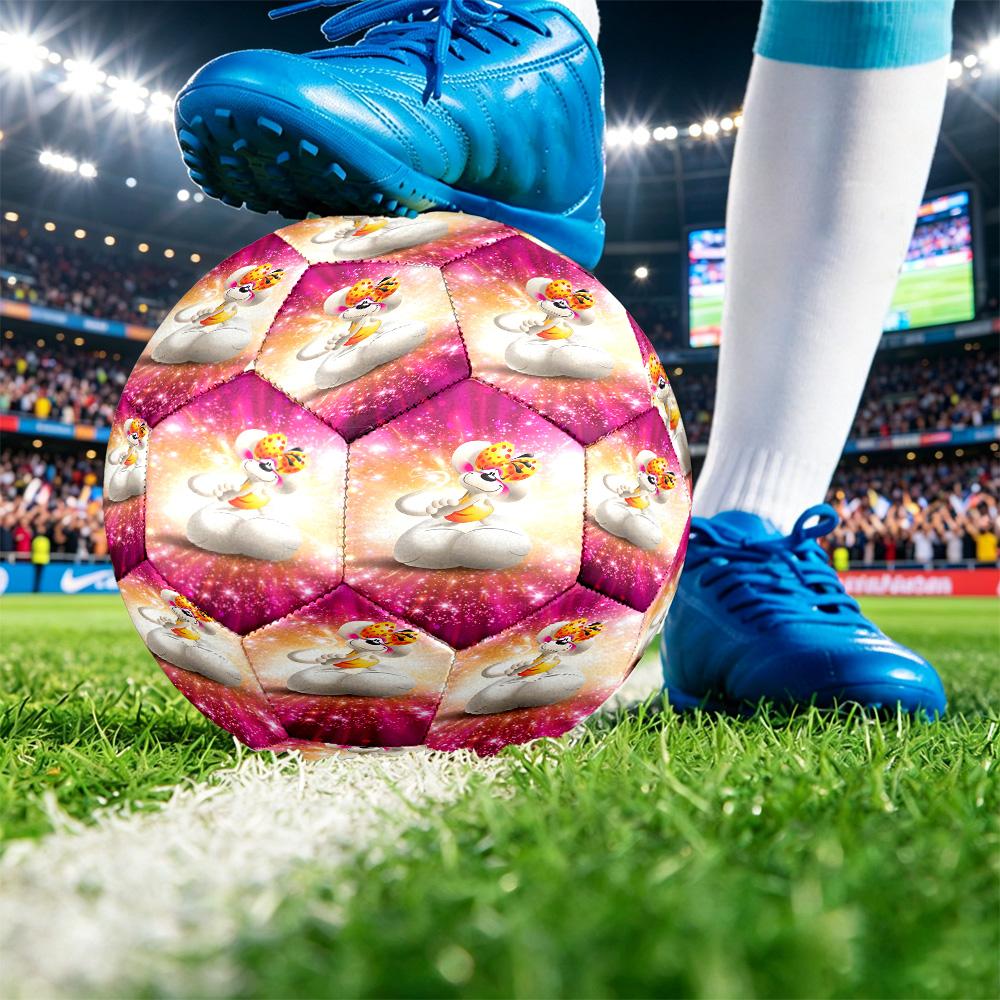 Diddl Print Size 5 Soccer Ball Durable Shock?Absorbing Sports Ball For Training Match Outdoor Playing