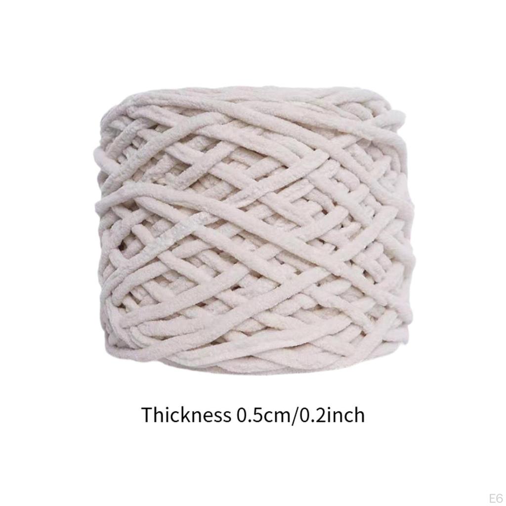 Bulky Chunky Yarn Thick Lightweight Handmade for Knitted Blankets Crochet Projects Pet