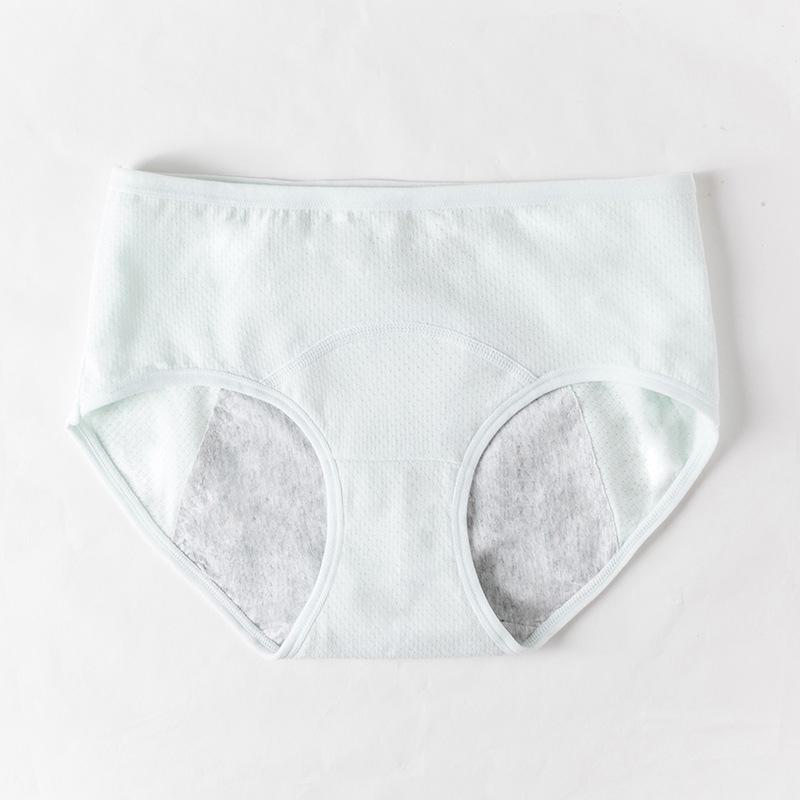 Женские антибактериальные менструальные трусы со средней посадкой из хлопка Синьцзян с защитой от протеканий