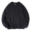 Men's Spring and Autumn Models Plus Size Thin Section of Solid Colour Round Neck Pullover Long-sleeved Casual Loose Sweater Underwear