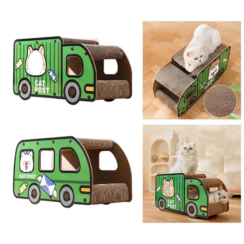 Когтеточка для кошки в грузовике, кошачья доска для кошек в помещении, кошачьи принадлежности для домашних животных, игрушка для котенка