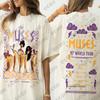 Vintage    Hercules The Muses 97 World Tour Print Cotton Women Tshirt Summer Short Sleeve Tees Casual Oversized Unisex Tops