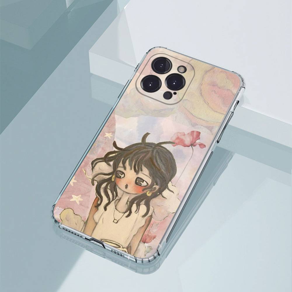 Чехол для телефона Aya Takano с рисунком для iPhone17,16,15,14,13,12,11,Pro,Xs,Max,Mini,Plus Нескользящий Ударопрочный Жесткий