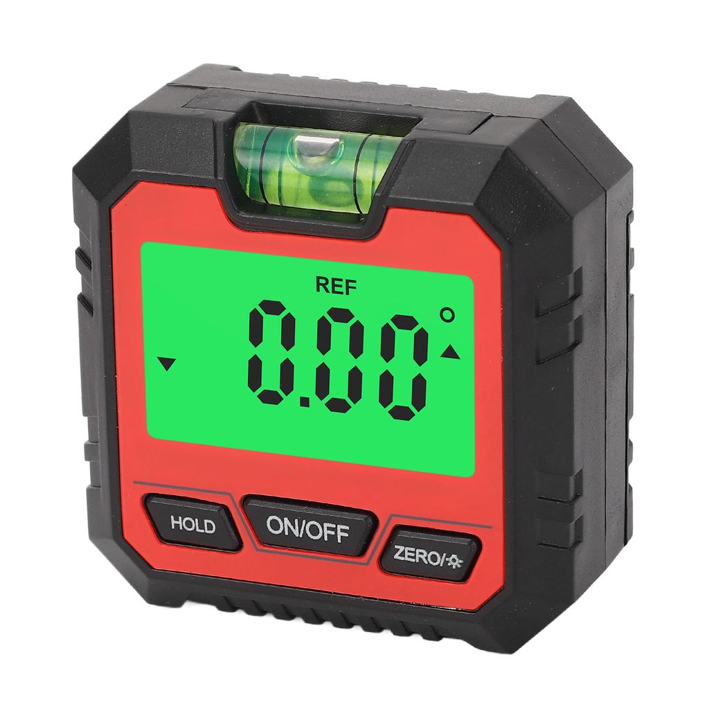 Digital Box Backlit LCD Display Magnetic Base 4 X 90 degrees Angle Gauge Meter Finder Protractor for Automotive Motorcycle