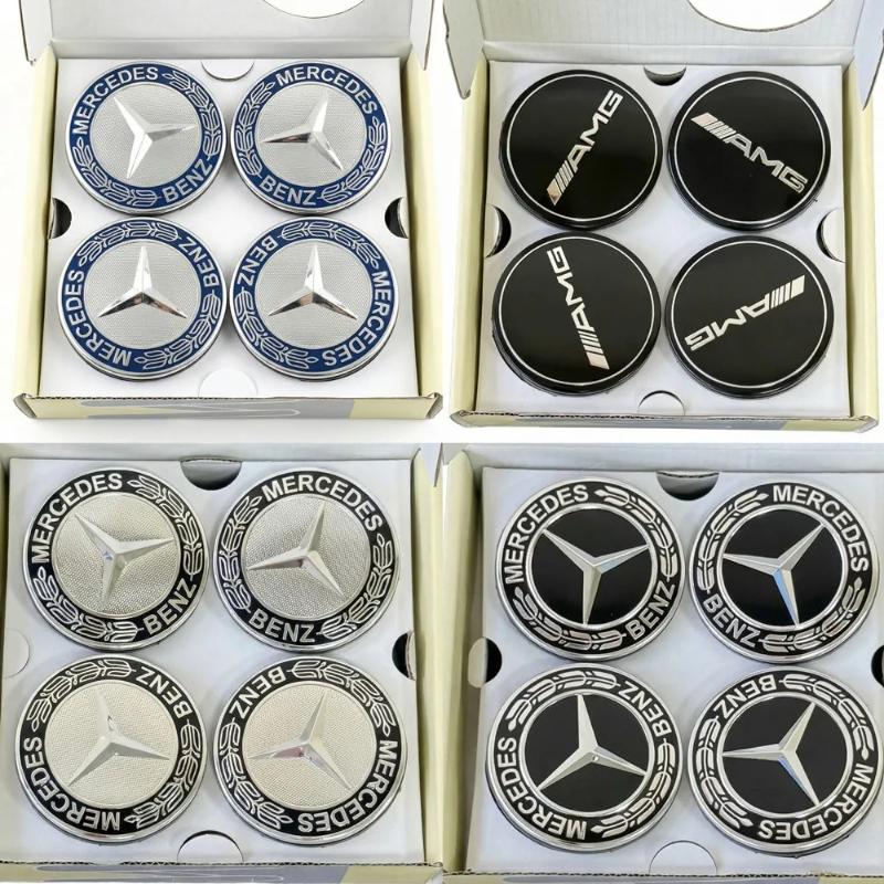 Wheel Center Hub Caps 75mm Floating Magnetic Levitation For Mercedes Benz AMG C E S Class GLE GLC GLS W204 W205 W212 WZWQIWAA