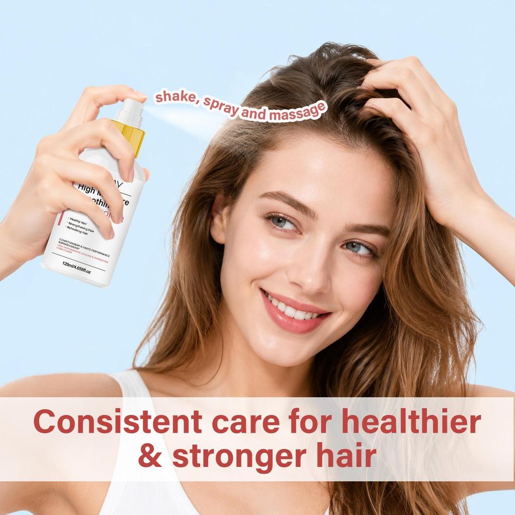 Smoothing Conditioner Spray-Promotes Healthy Hair-Strengthens Hair Strands-Refreshes Hair-Suitable For All Hair Types, 120ml