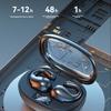 Wireless Clip-on Bluetooth Earphones 5.3 Bone Conduction Ear Non-inductive Wear Long Endurance Earphones