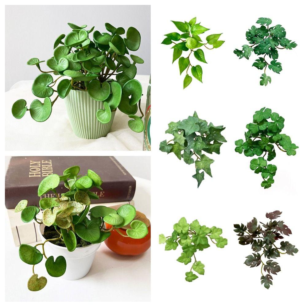 Мягкий Клей Суккуленты Листья Зеленый Симуляция Бонсай НОВОЕ Искусственное Растение Дом Офис