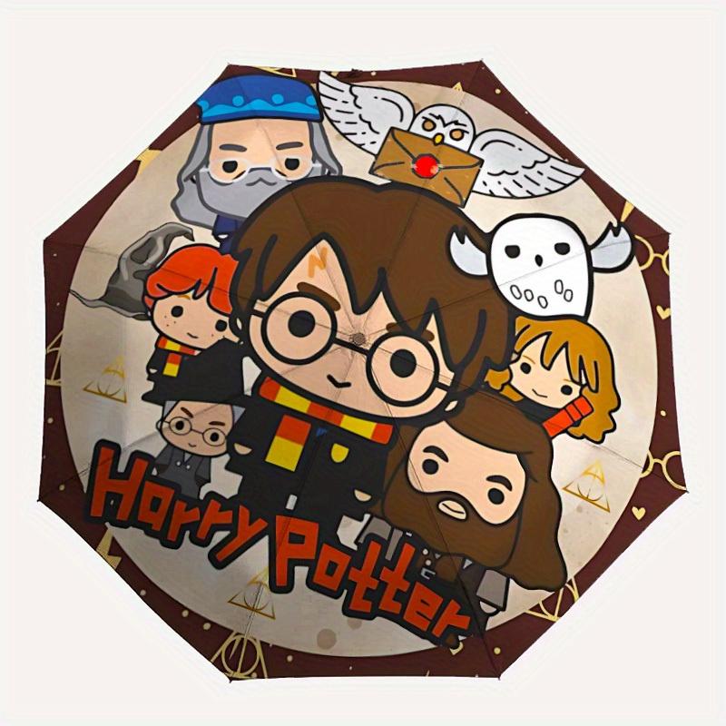 1pc Harry Potter Automatic Opening/closing umbrella, Compact Travel Umbrella - - Festive Accessory, Sturdy Ribs yy250807119