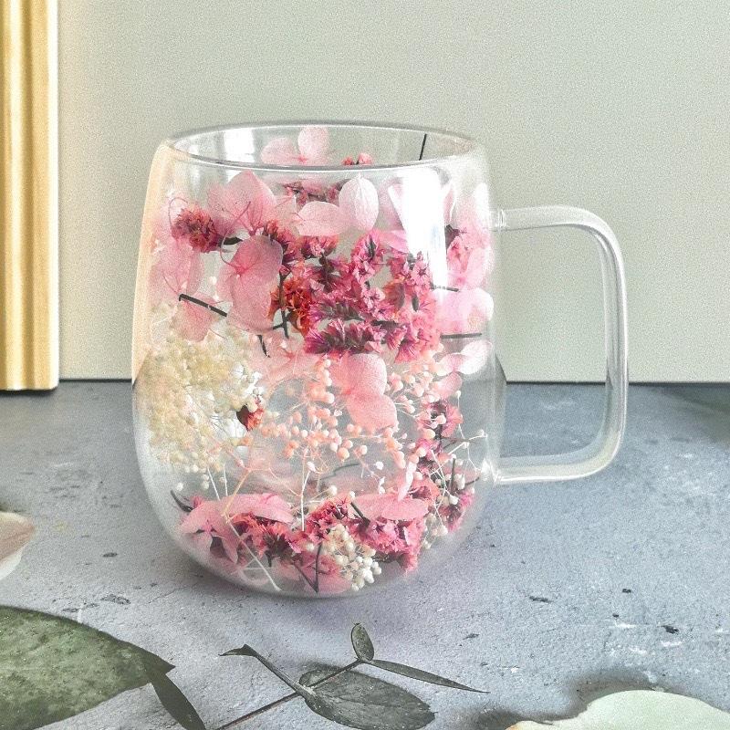 Творческий новый продукт True Flower двухслойная чашка для кофе домашняя чашка стеклянная чашка для воды барная кофейная чашка высокая красота цветочная чашка кружка