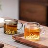 GIANXI Thickened High Temperature Glass Cup High Borosilicate Glass Bottom Guanshan Design With Handle Teacup Kung Fu Tea Set