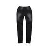 Women's Casual Solid Color Mid Waisted Poket Jeans Pants Denim Casual Trousers