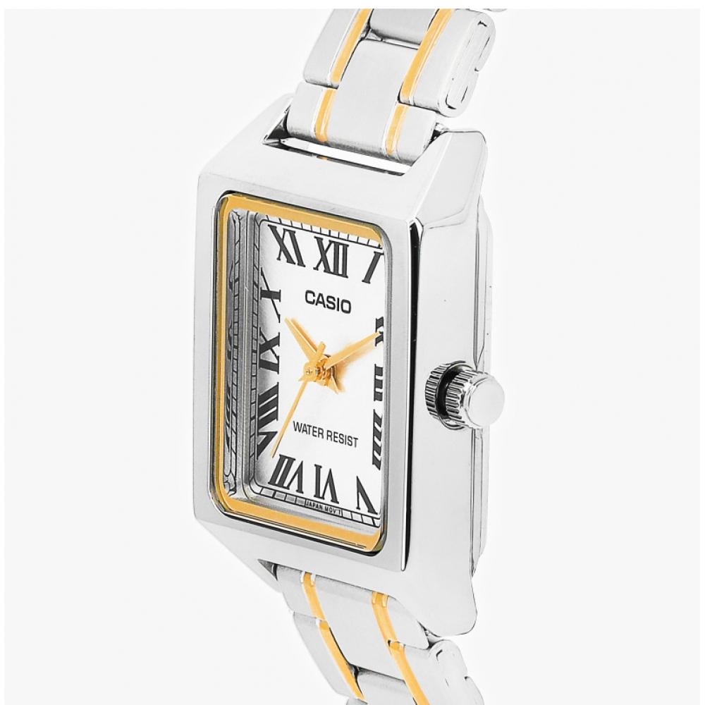 Casio Ltp V007Sg 9budf Ltp V007Sg 9b Аналоговые квадратные студенческие женские металлические часы