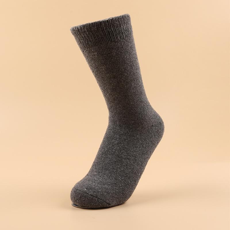 Супер толстые мужские шерстяные носки, теплые зимние носки, термоноски из кашемира и флиса Marino, толстые плюшевые носки для мужчин и женщин