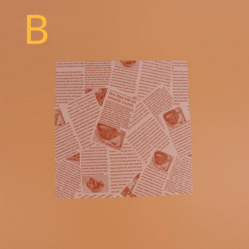 50 шт. Популярные кухонные инструменты для выпечки Какашки Когда Коробка для торта Подкладка Гамбургер Торт Жиронепроницаемая бумага Выпечка Впитывающая бумага 18X18см Аксессуары