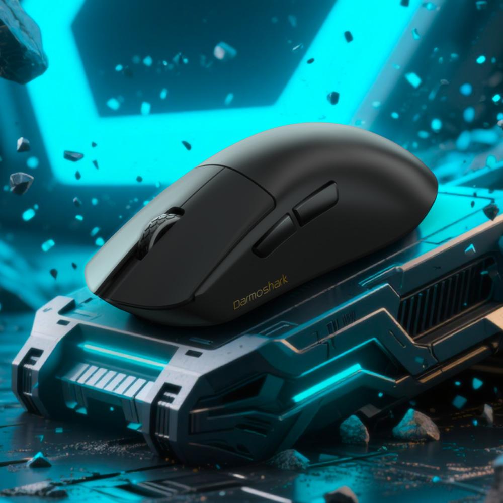 Легкая беспроводная игровая мышь Darmoshark M9 с тремя режимами, флагманская модель для киберспорта, офиса и игр, Bluetooth / 2,4G / Проводное подключение