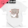 Lovely Bubu Is Throwing Flip-flops At Dudu Since He Teases Bubu T Shirt Bear Tshirt Kawaii Unisex Clothes Unisex Tops Graphic Shirt Unisex