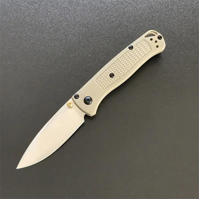 Карманные ножи BM 533 Mini Bugout Складной нож Рукоятка из нейлонового волокна Кухонные ножи Универсальный Тесак для мяса Острый нож для фруктов EDC Инструмент