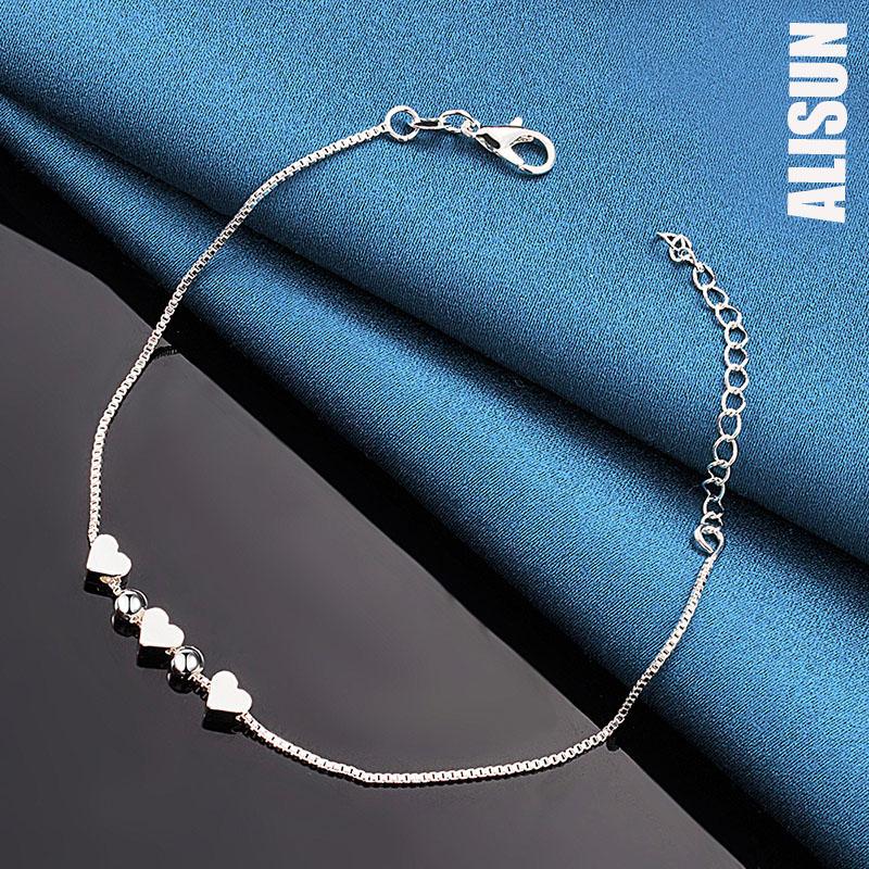 925 Sterling Silver Women's Love Bracelet Fashion Wedding Jewelry
