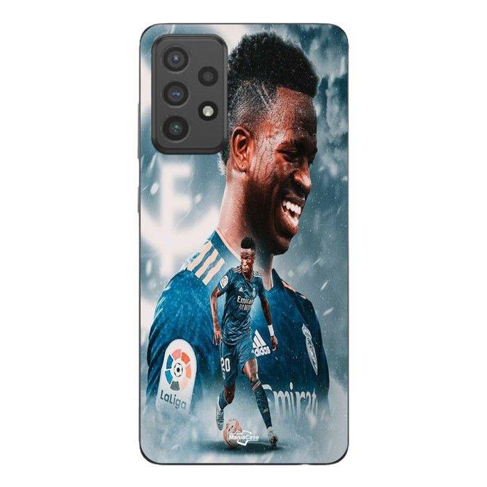 Coque de téléphone - MANIACASE - Samsung Galaxy A53 - Vinicius JR - Bleu - Souple