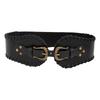 Fashionable Women's Waist Band Decorative Retro Waist Cincher Belt PU Leather Sash for Stylish Occasion and Outfits