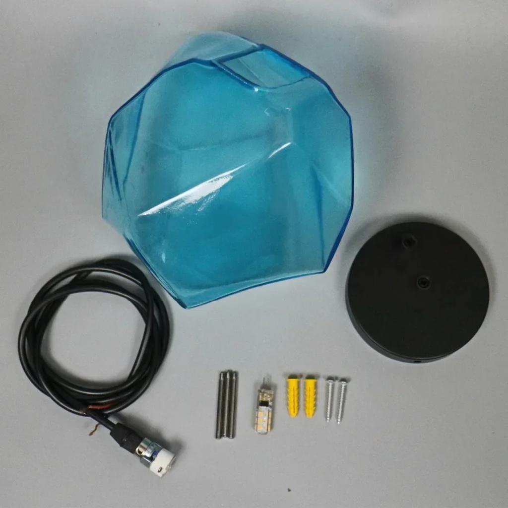 Новый цветной стеклянный подвесной светильник для ресторана, столовой, кафе, магазина - светодиодная лампа G4