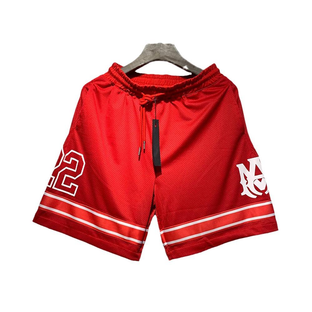 Мужская футболка American Trend Mesh с круглым вырезом и коротким рукавом, с принтом буквы «22»