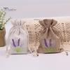 12 шт., сумки с вышивкой лаванды, пустые сумки для хранения с завязками, износостойкие, широко используемые сумки для хранения конфет и ювелирных изделий