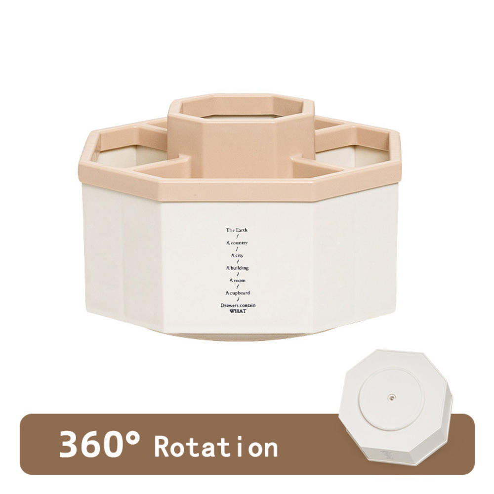 Вращающийся на 360 градусов держатель для ручек, большая емкость, пенал для ручек, пластиковый канцелярский стол, органайзер, коробка, подставка для кистей для макияжа