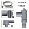 Сменный соединитель шланга, адаптер для шланга для бассейна, погружные запорные клапаны, мягкие шланговые клапаны, пластиковый материал для шлангов диаметром 32 мм