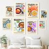 Naengmyeon Kimchi Bulgogi Mandu Poster Retro Korean Food Kitchen Wall Art Картина на холсте Vintage Modern Kitchen Decor Prints