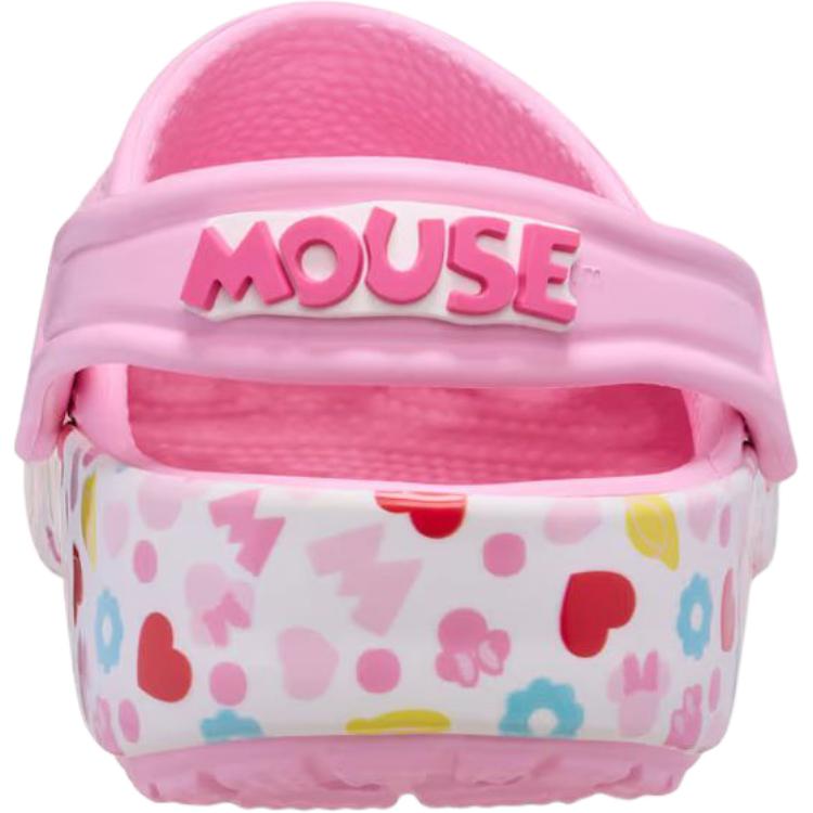 Crocs Classic Clog Mickey Friends Minnie Comfortable Non-Slip Low-Top Kids Sandals Kids Sandals Pink 211147-90H