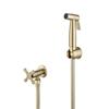 Brushed Gold Stainless Steel Toilet Bidet Faucet Set Wall-mounted Bathroom Bidet Sprayer Set Sprayer  Gun Shower Self Cleaning