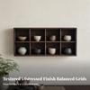 Versatile Vintage Wooden Display and Storage Rack Space-Saving Tea