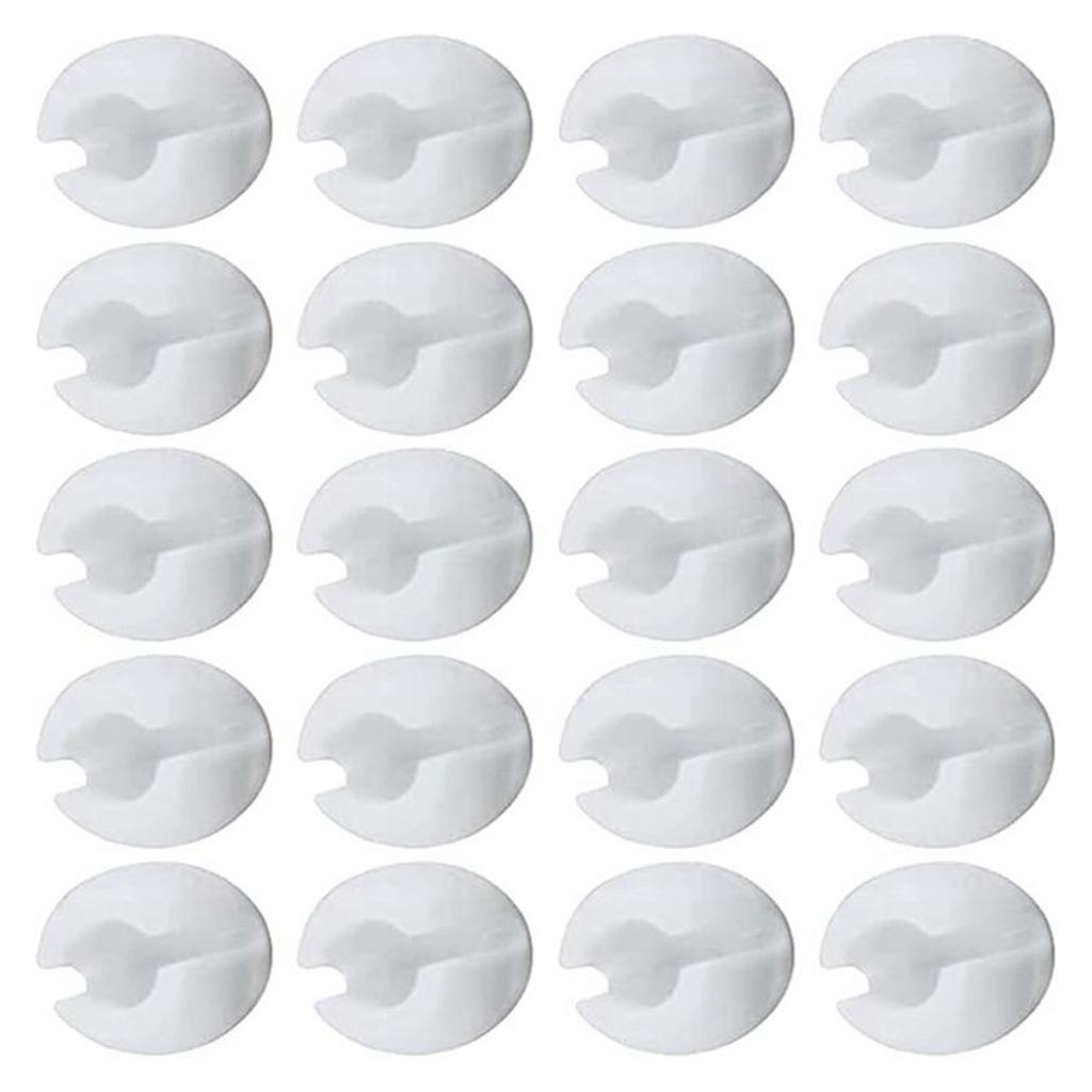 Pack of 20 Plastic Beads Chain Crimp Stops Roller Curtain Blind Limit Buckles Beaded Chain Stoppers Blind Accessories