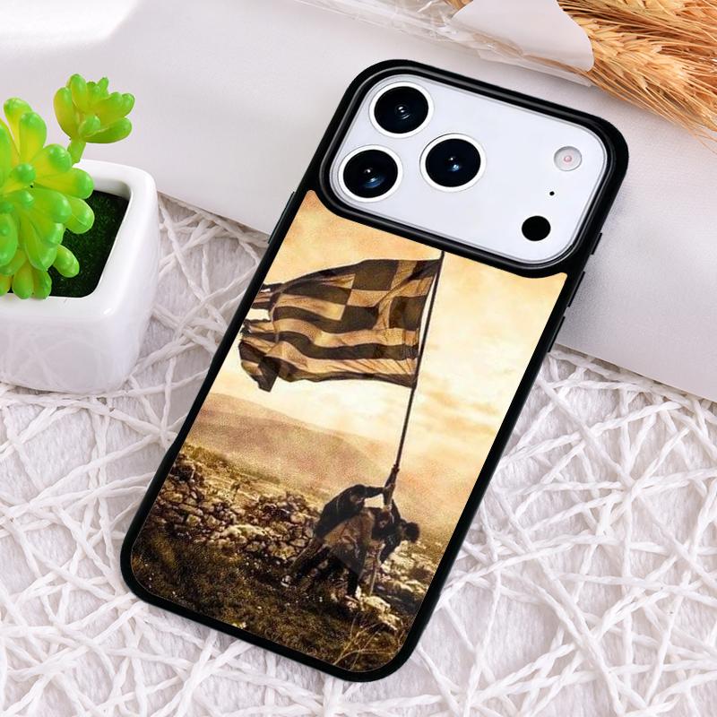 Греция Греческий флаг Чехол для телефона для iPhone 17 Air 16 15 11 12 14 13 Pro Max Ударопрочный чехол