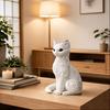 3D-печатная фигурка сидящего кота, ornament, барочная резьба, статуэтка котенка, скульптура, украшение для дома и офиса, подарок для любителей кошек