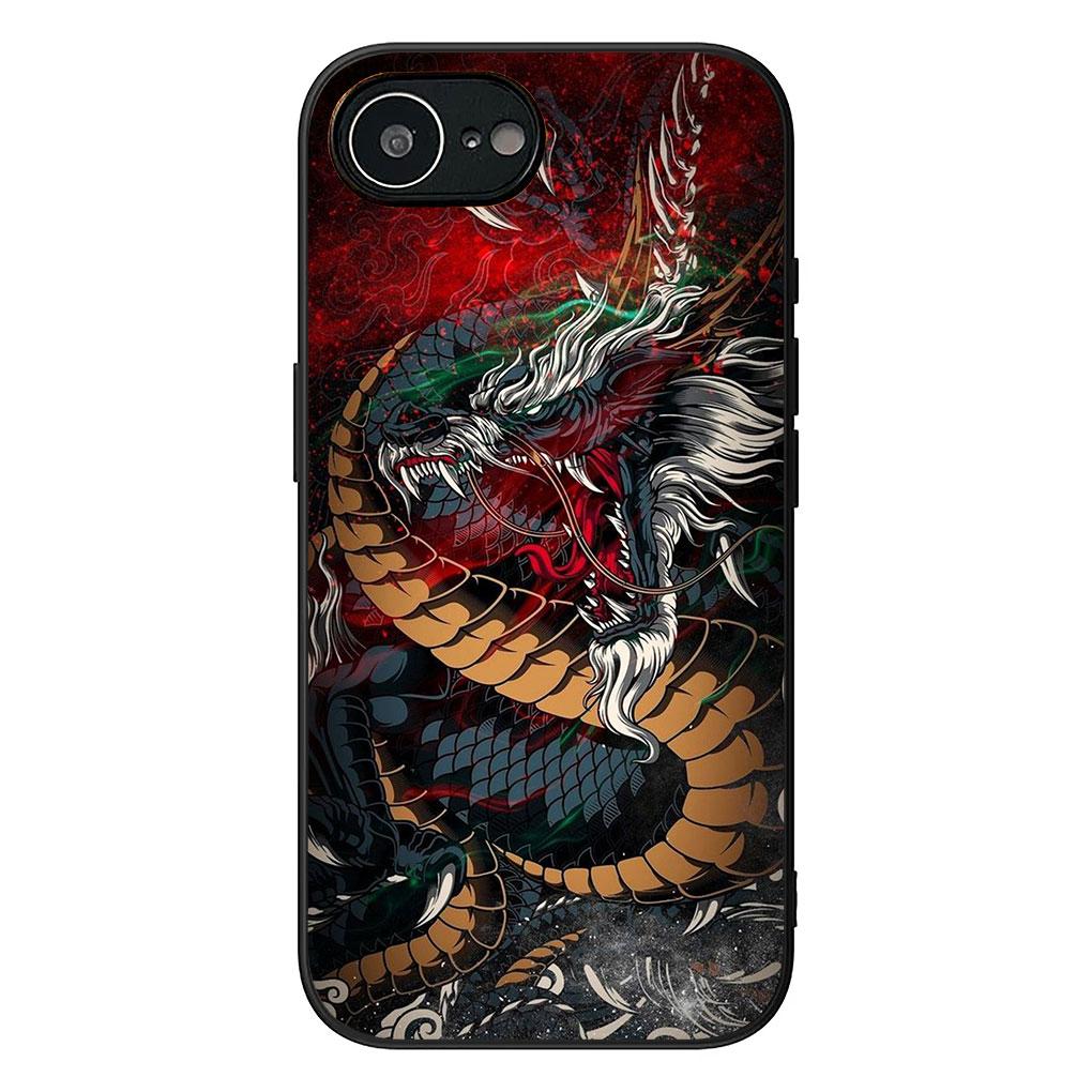 Cover for Samsung Galaxy S22 S21 S20 FE Ultra Plus A35 A36 A55 A37 A33 A34 A57 Coque Phone Case Fashion Ferocious Dragon Chinese