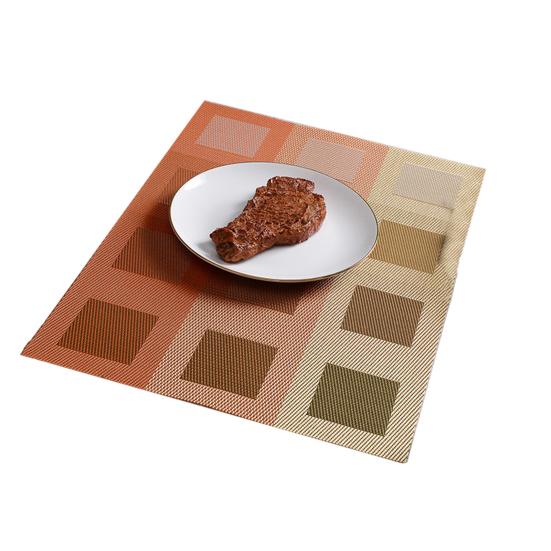 Тканый коврик под вестерн, ПВХ-подставка под стол в европейском стиле, утолщенный утепленный коврик под стол в скандинавском стиле для гостиниц, имитация льна