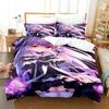 3D Мультфильмы VTuber Hololive Uruha Rushia Комплект Постельного Белья Односпальный Полуторный Двуспальный Кинг-сайз Комплект для Кровати Взрослый Детский Спальня Комплекты Пододеяльников