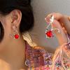 Hot Sweetheart Light Luxury Earrings High-End Unique Earrings Women'S Design Sense, Trendy And High Value Ins