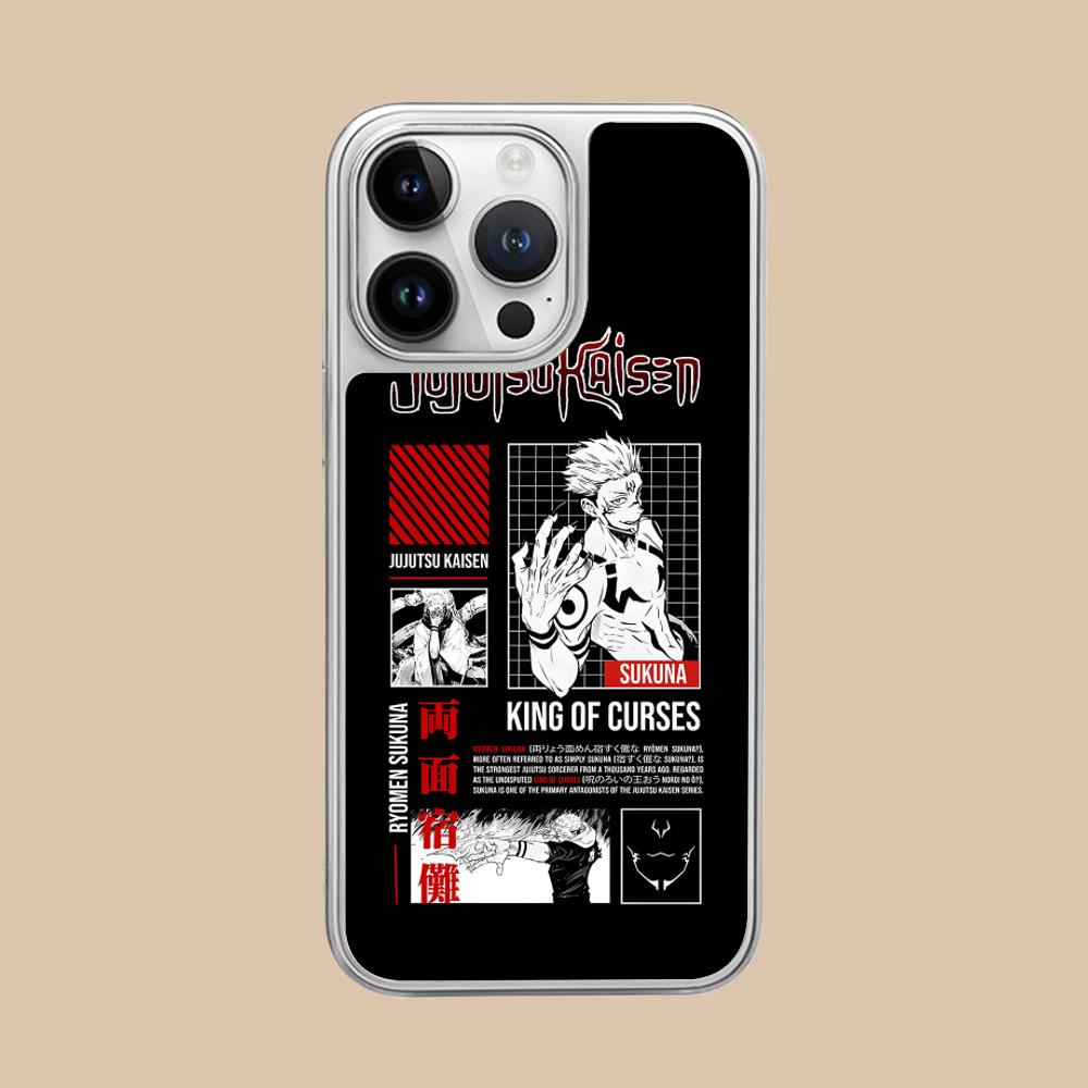 Чехол для мобильного телефона Jujutsu Kaisen Сукуна для iPhone 17 16 15 14 13 12 11 Air Pro Max Plus Серебряное покрытие Цветная крышка Красивый