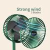 Mini Portable Desk Fan Foldaway Table Fan USB Rechargeable Pedestal Standing Floor Fan Lightweight Telescopic Fan Adjustable Height Fan