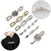 Rhinestone New Retro Shirt Collar Duck Clip Clasps Sweater Blouse Pin Shawl Brooch Cardigan Clip