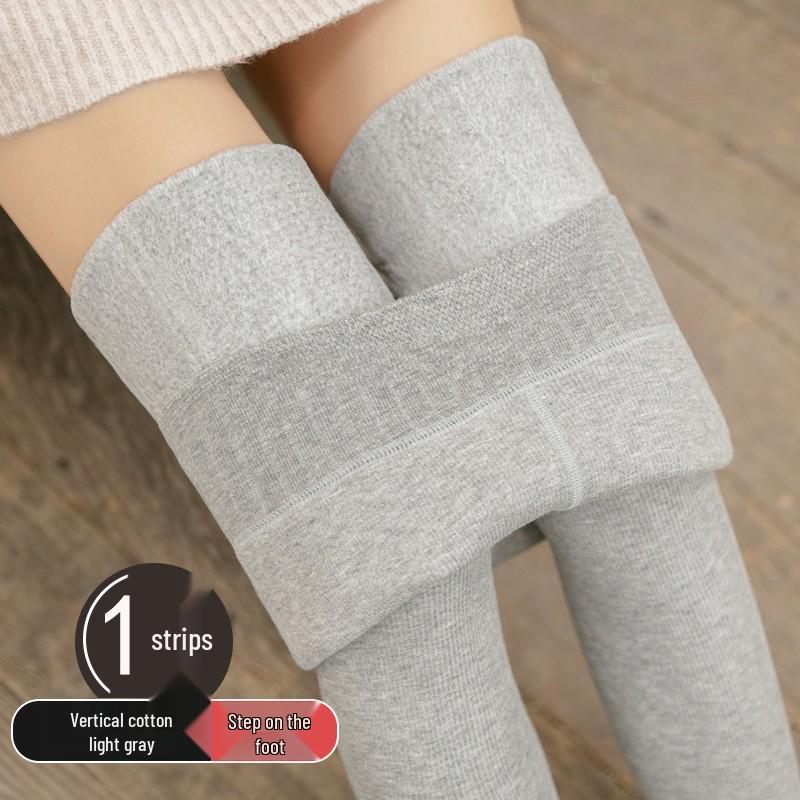 «Женские колготки из хлопка серого цвета Warm Cloud Cotton плотностью 200 г — облегающие, идеально подходят для осени и зимы»