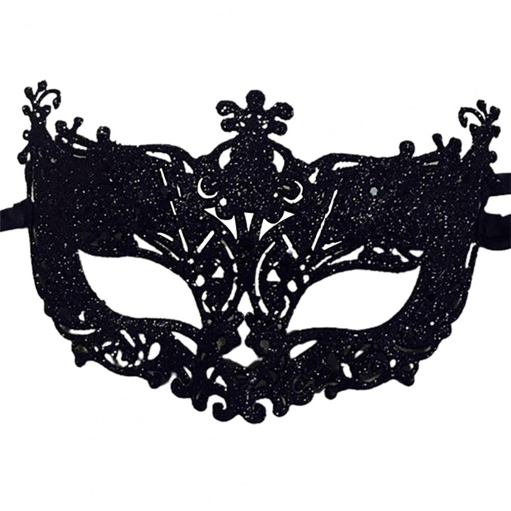 Halloween Women Fashion Cosplay Eye Masks Masquerade Carnival Fancy Mardi Shinny Ribbon Christmas Party Women Face Masks
