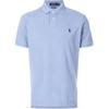 Polo Solid Logo Embroidered Polo Shirt Men tops Sky-Blue 710666998-007