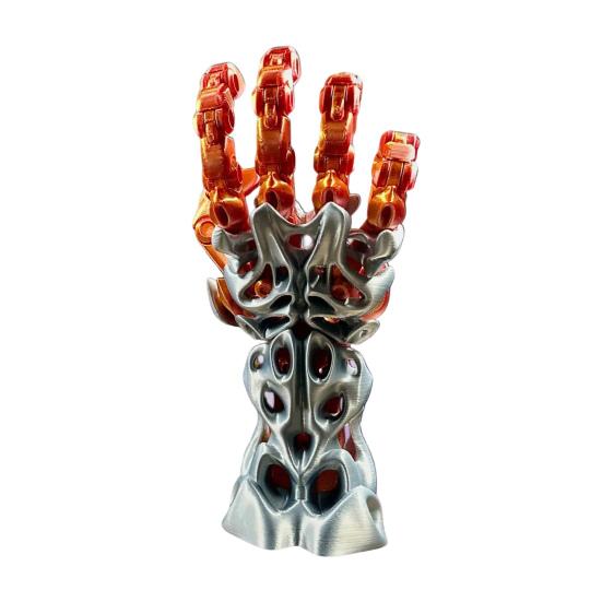 Yousheng 3D Printed Manipulator Mechanical Arm with Movable Finger Joints Articulated Robotic Hand for Robot Cyberpunk Fans