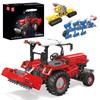 Mould King 17064 Farm Tractor Model Building Block Kit, Remote Control High-Tech 3-in-1 Tractor Model Heavy-Duty Forklift Building Block Kit (Over