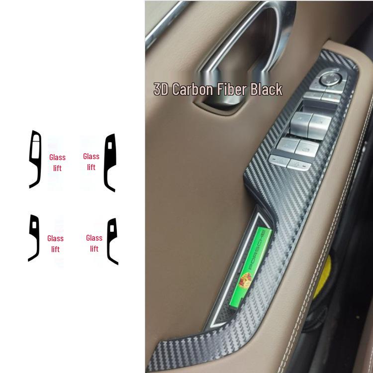 21 BYD E9 Business Edition Interior Carbon Fiber Center Console & Gear Shift Decoration Stickers